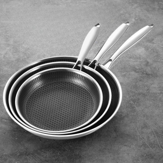 poele inox comptoir gris